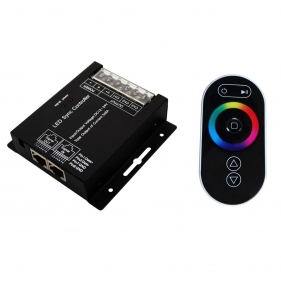Obrázok pre RF dotykový ovládač RGB + diaľkové ovládanie 360W/720W - čierny , 12/24V DC