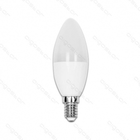 Obrázok pre LED žiarovka E14 7W/620lm , svieca C37 , Studená biela