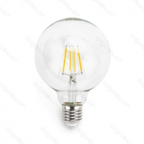 Obrázok pre LED žiarovka E27 4W/450lm , G95 LED vlákno , Teplá biela