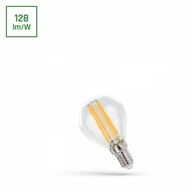 Obrázok pre LED žiarovka E14 4W/510lm , glóbus LED vlákno , Neutrálna biela