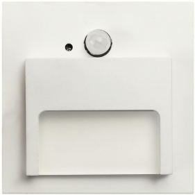 Obrázok pre Schodové svietidlo štvorcové ONTARIO - biele , 1,5W , 12V , neutrálna s PIR senzorom