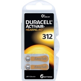 Obrázok pre Sada 6ks batérii Duracell Activair do načúvadiel DA312