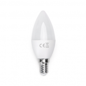 Obrázok pre LED žiarovka E14 10W/935lm , svieca C37 , Studená biela