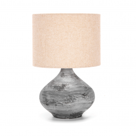 Obrázok pre Stolná lampa keramická Hnedo-Sivá , E14