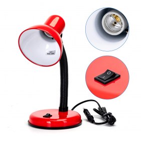 Obrázok pre LED stolná lampa flexibilná 1xE27 červená