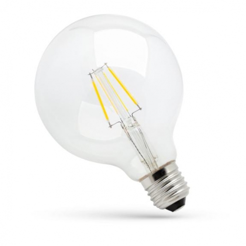Obrázok pre LED žiarovka E27 8W/1000lm , G125 LED vlákno , Teplá biela