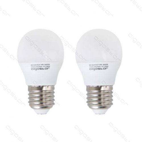 Obrázok pre Sada 2ks LED žiarovka E27 3W/240lm , glóbus G45 , Teplá biela