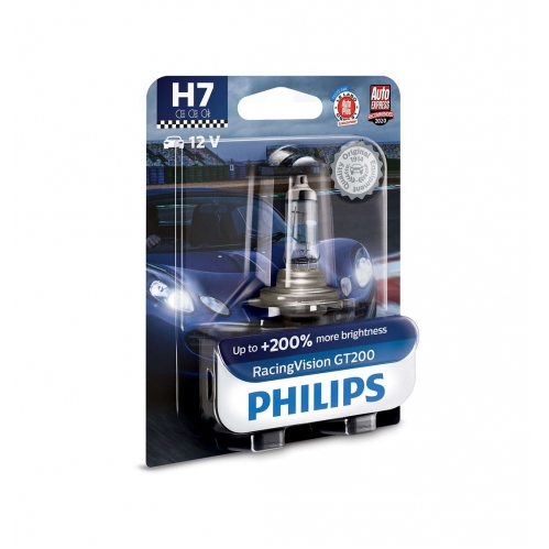 Obrázok pre PHILIPS Halogénová Autožiarovka H7 RacingVision GT200, 12V , 55W  + 200% svietivosti