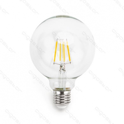 Obrázok pre LED žiarovka E27 4W/470lm , G95 LED vlákno , Studená biela