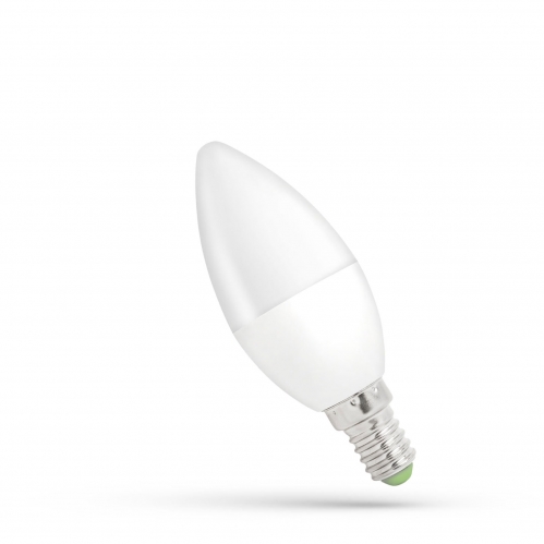 Obrázok pre LED žiarovka E14 6W/560lm , svieca C37 , Studená biela