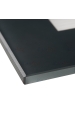 Obrázok pre Kanlux Sklenené Schodové svietidlo GLASI - grafitové , 3W/130lm , 230V , IP44 , Teplá biela