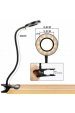 Obrázok pre LED stolná lampa flexibilná CIRCLO 7W/270lm čierna s klipom