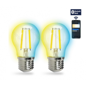 Obrázok pre SMART LED žiarovka E27 4,5W/470lm , glóbus G45 , CCT Bluetooth Mesh, 2ks