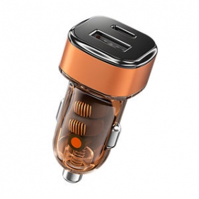 Obrázok pre Adaptér do automobilových zapaľovačov, autonabíjačka 12/24V DC, 1x USB, 1xPD, 25W