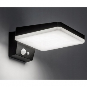 Obrázok pre Nástenné Solárne LED osvetlenie SONDA SQUARE 5W/600lm , IP44 , so senzorom a 3 módmi svietenia , Studená biela