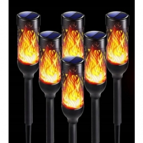 Obrázok pre Solárna LED fakľa FLAMI PRO záhradná lampa živý plameň