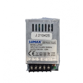 Obrázok pre Prachuvzdorný napájací zdroj pre LED pásy - 12V/15W , IP20