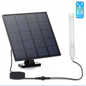 Obrázok pre Solárne LED Svietidlo Tube 50W/500lm IP65 CCT s diaľkovým ovládaním