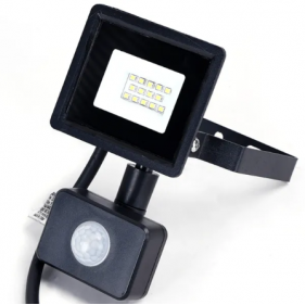 Obrázok pre LED reflektor 10W/750lm , so senzorom , Studená biela
