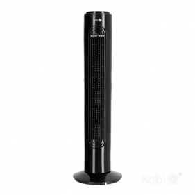 Obrázok pre Stĺpový ventilátor VENLO 45W - s časovačom, čierny