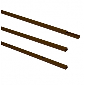 Obrázok pre Elektroinštalačná plastová lišta tmavo hnedá 15x10mm 2m