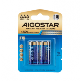 Obrázok pre Sada 4ks alkalických batérií Aigostar AAA LR03 1,5V