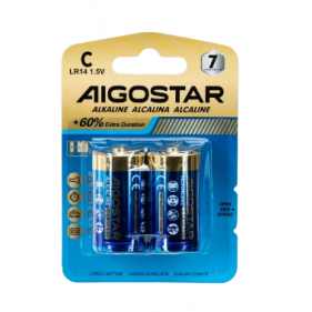 Obrázok pre Sada 2ks alkalických batérií Aigostar LR14 (C) 1,5V