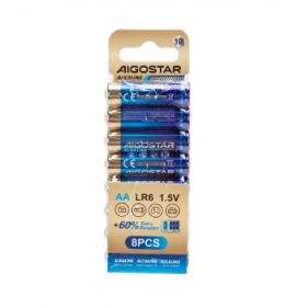 Obrázok pre Sada 8ks alkalických batérií Aigostar AA LR6 1,5V