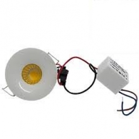 Obrázok pre Led Bodové kruhové svietidlo Spotlight biele pevné 3W/240lm, 48mm, Teplá biela