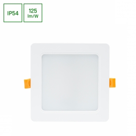 Obrázok pre Vodeodolný Led Panel štvorcový biely 12W/1500lm 145mm Studená biela s PZH