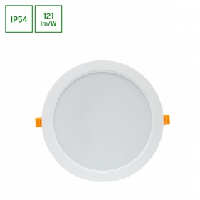 Obrázok pre Vodeodolný Led Panel kruhový biely 24W/2900lm 220mm Neutrálna biela s PZH