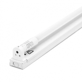 Obrázok pre Komplet Prisadené svietidlo Single s LED trubica T5 18W/2700lm 120cm studená