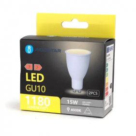 Obrázok pre Sada 2ks LED žiarovka GU10 15W/1180lm , Neutrálna biela