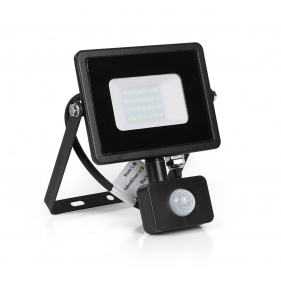 PLATI LED reflektor 20W/1400lm , SLIM , so senzorom , Teplá biela Obrázok pre PLATI LED reflektor 20W/1400lm , SLIM , so senzorom , Teplá biela