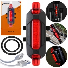 Cyklo LED baterka zadná nabíjateľná 1W Obrázok pre Cyklo LED baterka zadná nabíjateľná 1W