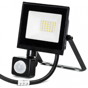 Obrázok pre LED reflektor 20W/1800lm , so senzorom , Studená biela