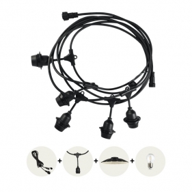 Svetelná dekoračná reťaz , girlanda CRETE , 5xE27 , 230V , 5M Obrázok pre Svetelná dekoračná reťaz , girlanda CRETE , 5xE27 , 230V , 5M