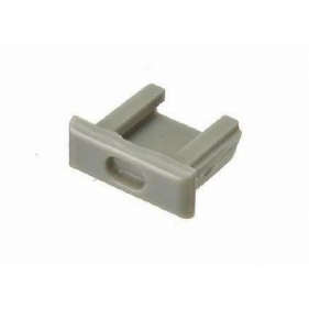 Koncovka pre profil MiniLUX12 - sivá - s otvorom Obrázok pre Koncovka pre profil MiniLUX12 - sivá - s otvorom