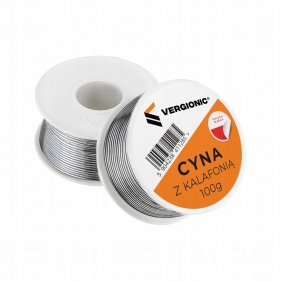 Cín s tavidlom na spájkovanie 1.00mm , 100g , olovnatý Obrázok pre Cín s tavidlom na spájkovanie 1.00mm , 100g , olovnatý