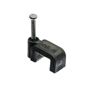 Obrázok pre Úchyt na kábel 2x2,5 čierny 100ks