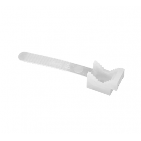 Obrázok pre Úchyt na kábel pásikový biely, 22mm 100ks