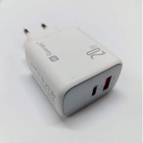 Obrázok pre EU vysokorýchlostná nabíjačka 1xUSB Port / 1xPD Port