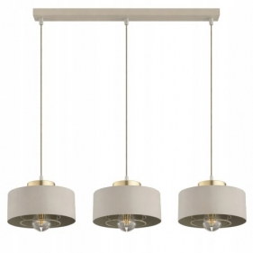Obrázok pre SISU ECRU Závesný luster 3xE27/230V/Cappuciino+Zlatá