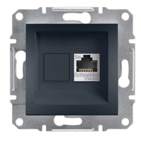 Obrázok pre SCHNEIDER Electric Dátová Zásuvka RJ45Cat 5e Asfora antracit