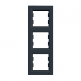 Obrázok pre SCHNEIDER Electric Rámček-3 vertikálny Asfora antracit