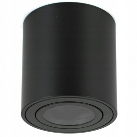 Obrázok pre Stropné bodové prisadené svietidlo AQUARIO 1xGU10 valcové IP54 (čierna pieskovaná)
