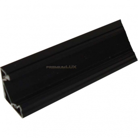 Obrázok pre Led profil rohový hliníkový Minilux čierny bez krytky - 2m