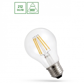 LED žiarovka E27 3,8W/806lm , A60 LED vlákno , Studená biela Obrázok pre LED žiarovka E27 3,8W/806lm , A60 LED vlákno , Studená biela