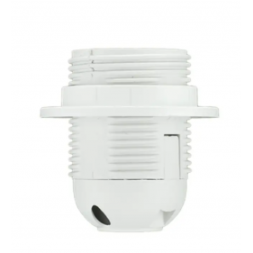 Obrázok pre Objímka E27 PVC s vonkajším závitom biela