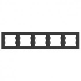 Obrázok pre SCHNEIDER Electric Rámček-5 Asfora antracit